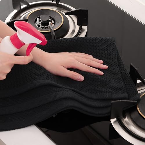 100% Cotton Oversized Waffle Weave Kitchen Towels 12 (12 Count)