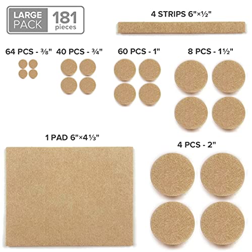 Felt Furniture Pads X (181 Count)