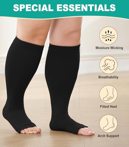 Plus Size Compression Socks (2 Count)