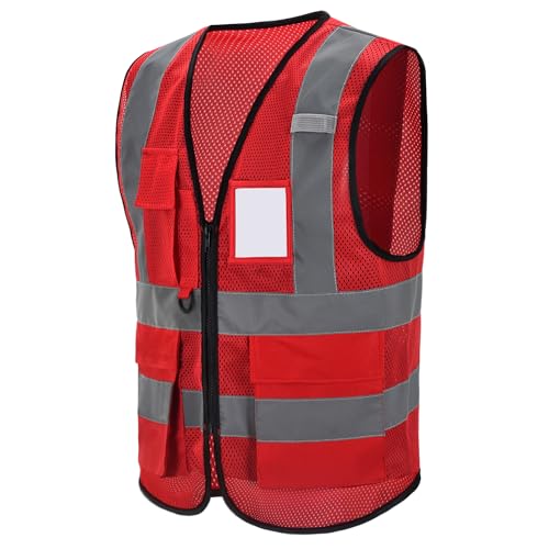High Visibility Safety Vest with Reflective Strips