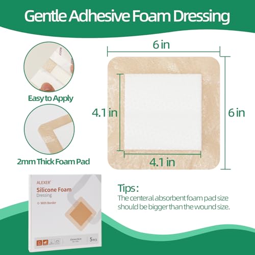 Foam Wound Care Dressing (5 Count)