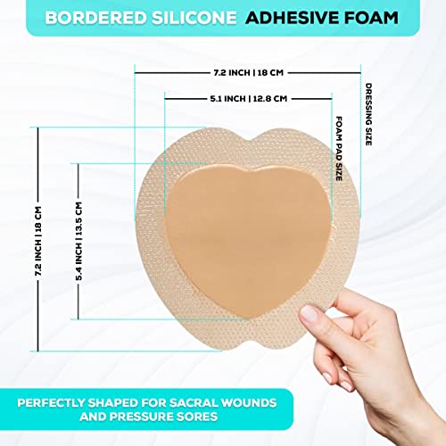 Silicone Foam Adhesive Dressing (5 Count)