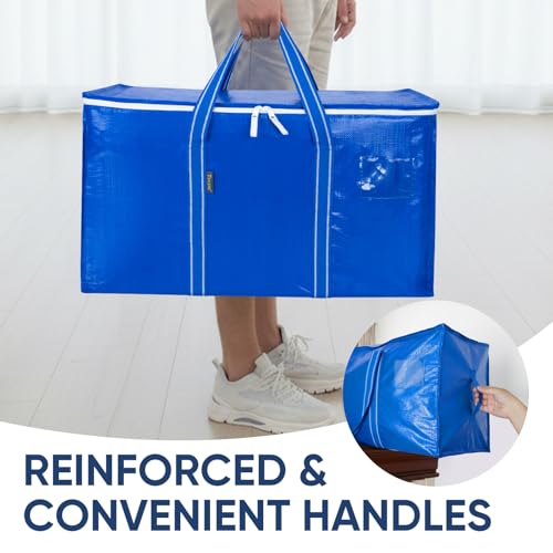 8 Pack Oversized Moving Bags with Reinforced Handles (8 Count)