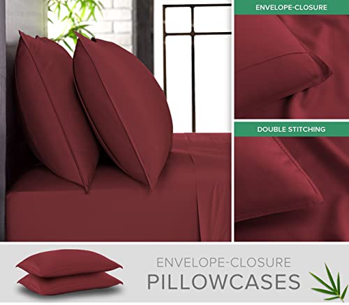 Full Sheets Genuine 100% Organic Viscose Derived from Bamboo Bed Sheet Set (4 Piece Set)
