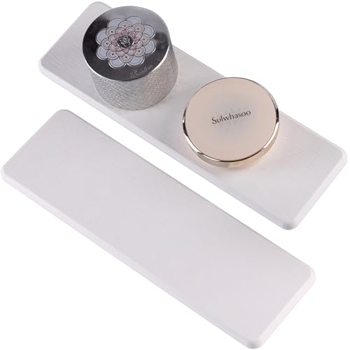 2Pcs Stone Soap Trays Water Absorbing Diatomite Coaster (2 Count)