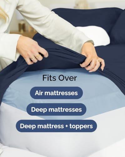 Extra Deep Flex Top Split Head King Sheet Set