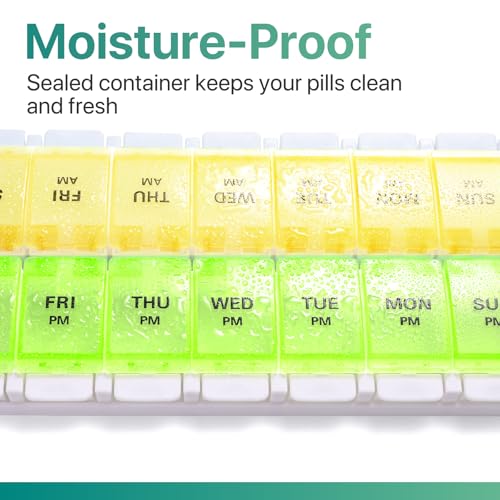 AM PM Weekly Pill Organizer 7 Day