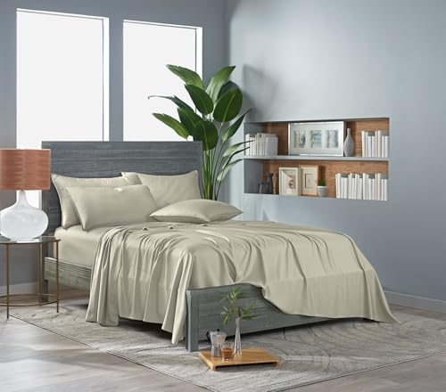 King Sheets Genuine 100% Organic Viscose Derived from Bamboo Bed Sheet Set (4 Piece Set) - Bel Marant