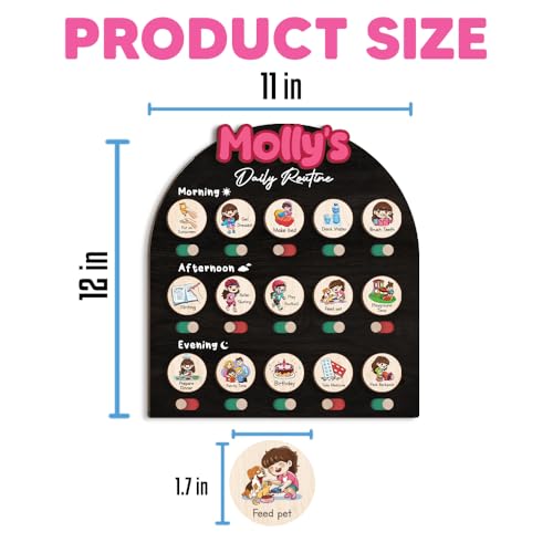 Personalized Wooden Chore Chart for Kids