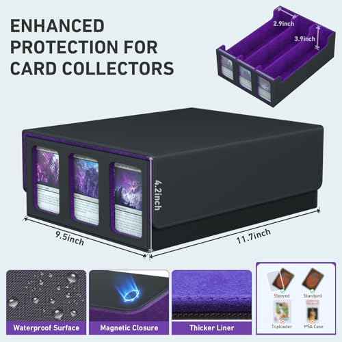 3 Row Trading Card Storage Box