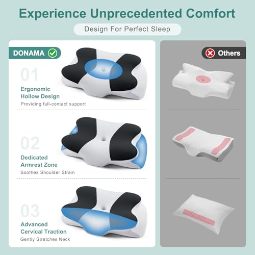 Cervical Pillow Ergonomic Memory Foam Pillow for Neck Support