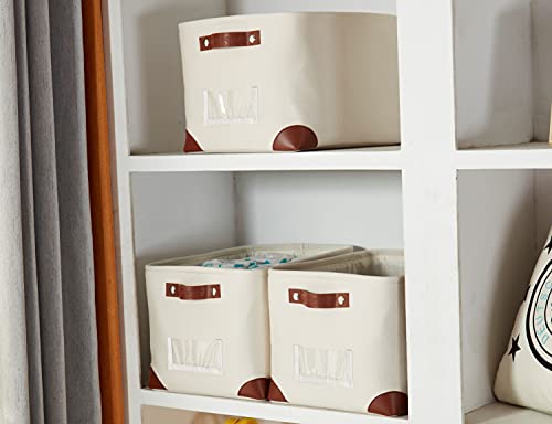 Storage Bins Large Fabric Storage Baskets for Shelves 3 Pack (3 Count)