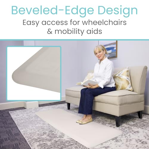 Fall Mat 72" x 24" Bedside Fall Safety Protection Mat for Elderly