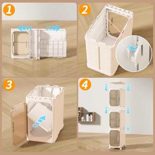 5 Tier Slim Bathroom Storage Cabinet