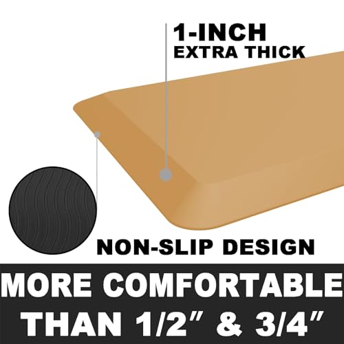1" Extra Thick Anti Fatigue Floor Mat 30" L x 20" W
