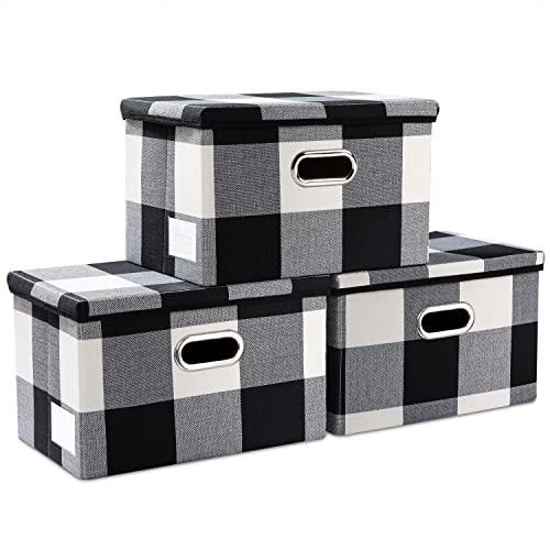 Collapsible Storage Bin with Lid [3 (3 Count)