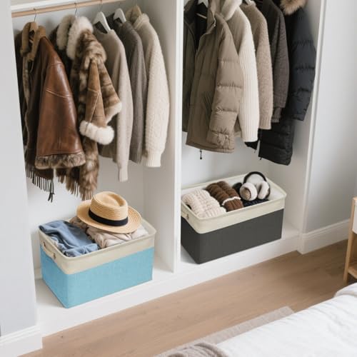1 Pack Fabric Closet Storage Bins for Shelves