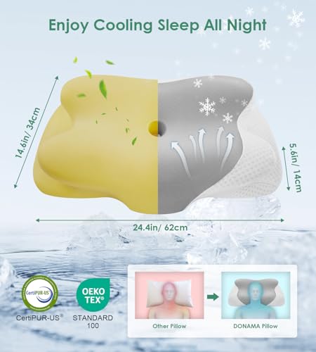 Cervical Pillow Ergonomic Memory Foam Pillow for Neck Support