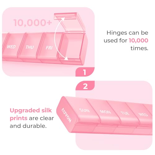 Weekly Pill Organizer with Effortless Opening Design