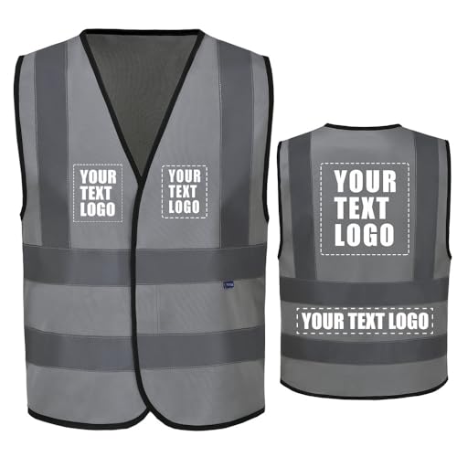 Team Logo Gray Work Safety Vest