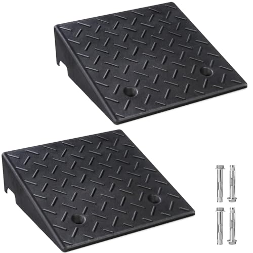 Rubber Curb Ramps for Driveway (2 Count)