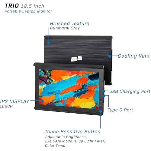 Portable 12.5" Full HD IPS Display for Laptops
