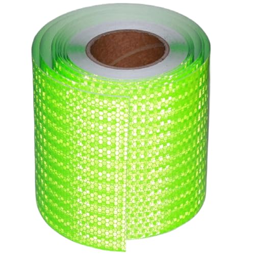 Green Reflective Tape Outdoor Waterproof 8 inch High Visibility Hazard Conspicuity Safety Industrial Marking Tape