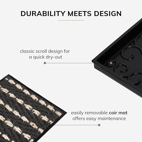 Heavy Duty Waterproof Rubber Shoe Storage Mat Organizer