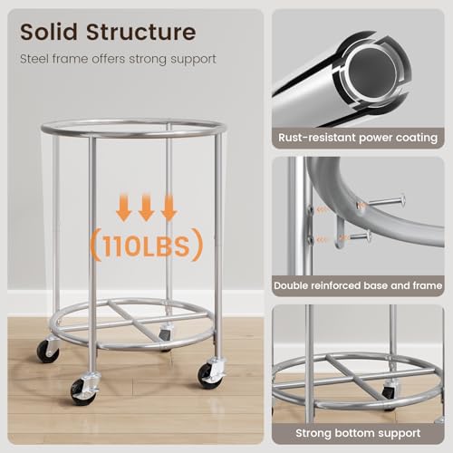 Laundry Basket with Wheels