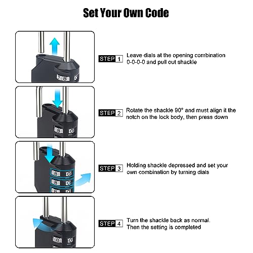 4 Digit Combination Lock (8.4199 Ounce)