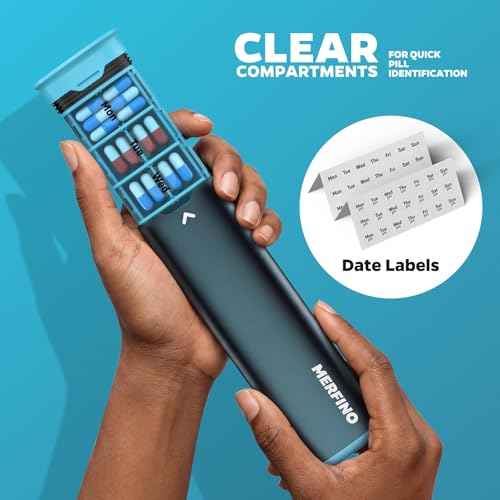 Metal 7 Day Pill Organizer 2 Times a Day