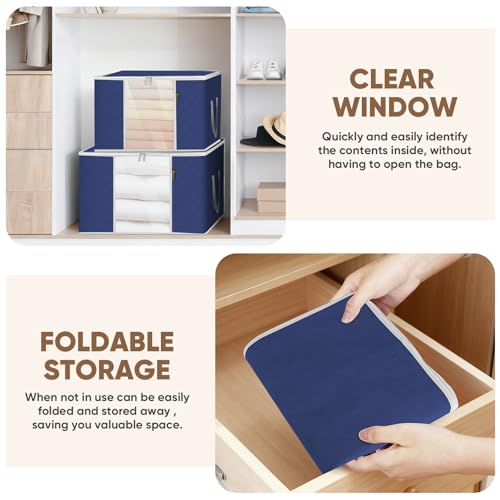 4 Pack Clothes Storage Bags (4 Count)