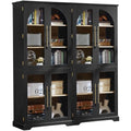 72" Tall Bookshelf with 4 Glass Doors (2 Count)