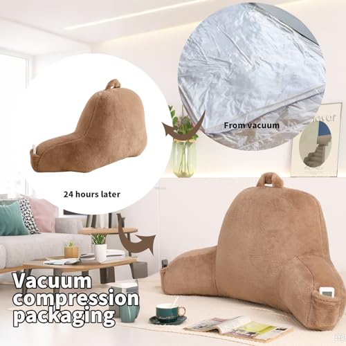 Soft Reading Pillow for Bed with Arms