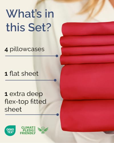 Flex Top Split Head King 6 Piece Sheet Set