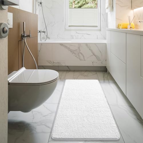 Luxury Bathroom Rug Shaggy Bath Mat 48 x 17 Inch (6.25 Sq Ft)
