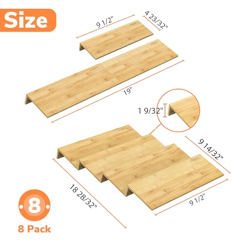 Bamboo Spice Drawer Organizer with Non (8 Count)