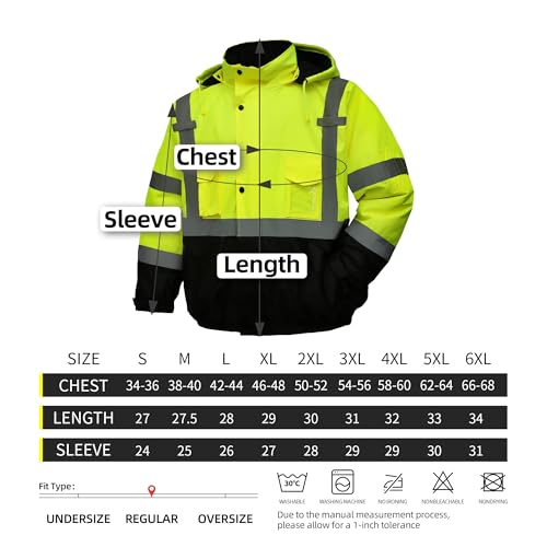 Hi Vis Safety Jacket for Men