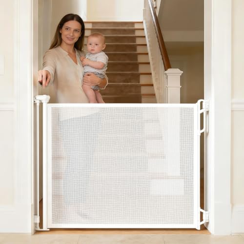 Retractable Safety Baby Gate or Mesh Dog Gate