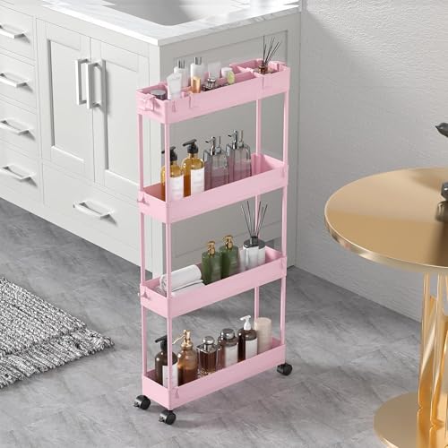 2 piece Set Slim Storage Cart 3 Tier (2 Count)