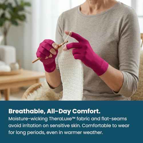 Fingerless Compression Gloves for Men & Women for Everyday Comfort & Hand Support