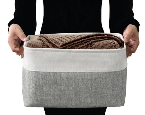 Storage Bins Large Fabric Storage Baskets for Shelves 3 Pack (3 Count)