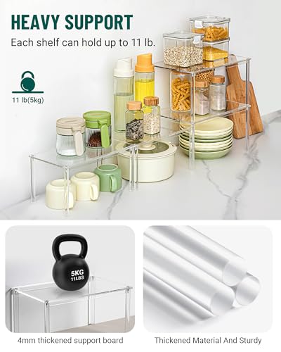 Acrylic Cabinet Organizer Set of 4 (4 Count)
