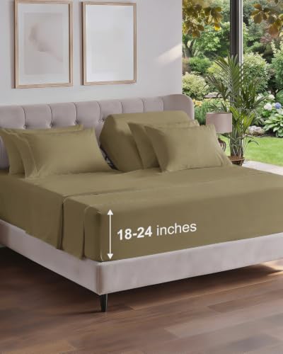 Extra Deep Flex Top Split Head King Sheet Set