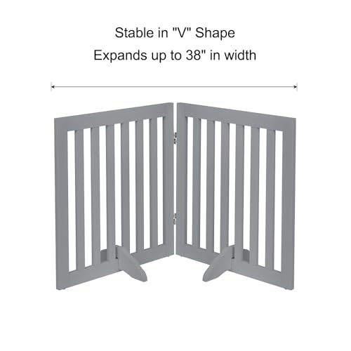 24”H Free Standing Pet Gate for Dog Cat