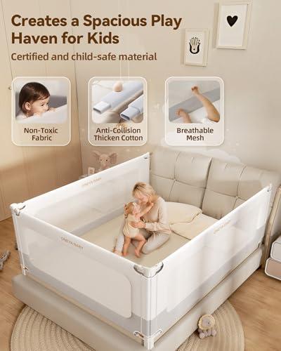 78.7” Baby Bed Rail Guard for Toddlers - Bel Marant