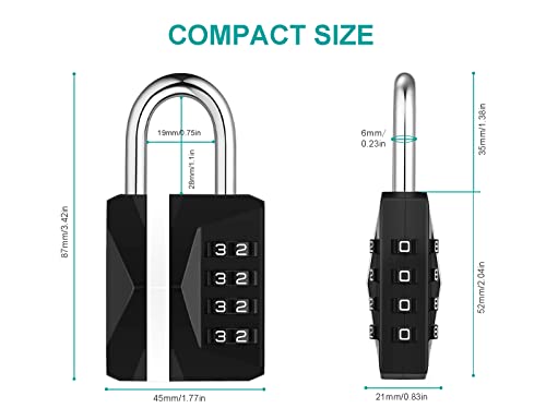 Locker Lock Combination Lock Outdoor Weatherproof (2 Count)