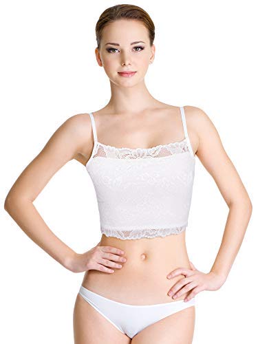 4 Pieces Women's Lace Camisole Stretch Half Cami Breathable Bra Comfort Lace Bralette Top for lady Girls - Bel Marant