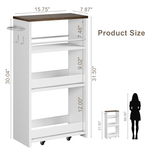 4 Tier Slim Storage Cart