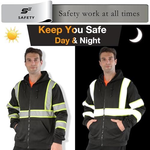 High Visibility Safety Sweatshirt for Men